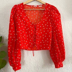 Levi’s Fawn Tie Blouse – Size XS